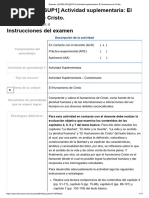 Examen - (ACDB2-25%) (SUP1) Actividad Suplementaria - El Humanismo de Cristo