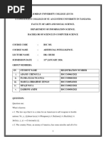 Artificial Intelligence Group No 1 Assignment 1