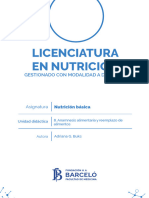 Licenciatura en Nutrición: Gestionado Con Modalidad A Distancia