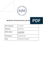 Iqm Report: Wistaston Church Lane Primary School: Date of Assessment