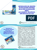 2do Lapso Pedagógico Nivel de Educación Media, Registro de Evaluación Continua, 2023-2024