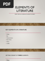 1 - Elements of Literature