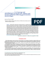 Therapeutic Effects of Massage and Electrotherapy On Muscle Tone, Stiffness and Muscle Contraction Following Gastrocnemius Muscle Fatigue