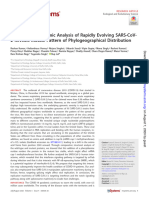 Comparative Genomic Analysis of Rapidly Evolving SARS-CoV