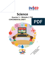 Quarter 1 Module 1 THE CONTINENTAL DRIFT