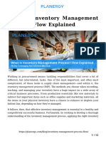 Inventory Management Process Flow