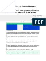 Avaliação Final - A Proteção Dos Direitos Humanos em Perspectiva Conjuntural