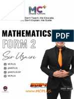 Form 2 Maths MR Uzairi 08.01.2024