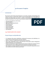 Scope Document Template 