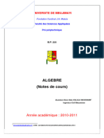 Algèbre Prepo - I-1 - 010908