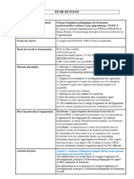 Fiche de Poste Ingé Pédago