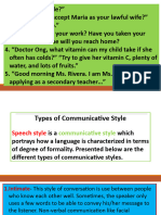 Communicative Style