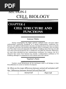 1st Year Chapter 1 Biology Book Fed Board