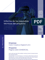 Informe de Los Requisitos Técnicos Del Proyecto