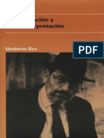 Interpretación y Sobreinterpretación - Umberto Eco