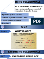 Grade 10 Factoring Polynomials