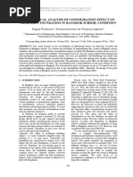 3-D Numerical Analysis of Consolidation Effect On Piled Raft Foundation in Bangkok Subsoil Condition