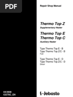 Webasto Manual - Thermo Top Z-C-E Workshop Manual