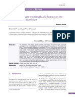 Impact of The Lasr Wavelength and F