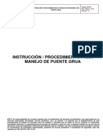 Procedimiento Trabajo Manejo Puente Grúa