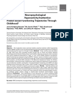 Do Preschoolers' Neuropsychological Functioning and Hyperactivity/Inattention Predict Social Functioning Trajectories Through Childhood?