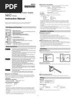 Instruction Manual: Compact Switching Power Supply Series