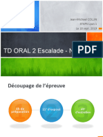 TD 1 Oral Specialite Escalade Capeps 2020