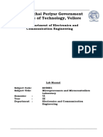 EC8681 MPMC Lab Manual