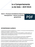 Aula 4 Processos Dinâmica Exerna Reações Geoquímcias 17 Abr