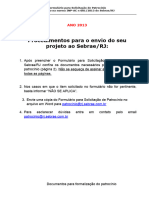 Formulario Solicitacao Patrocinio