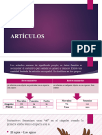 Artículos, Sustantivos y Adjetivos