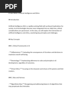 Class Notes Artificial Intelligence and Ethics