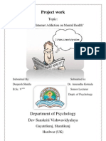 Deepesh Psychology Internet Addiction Mental Health