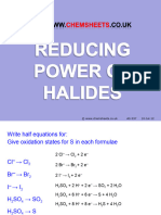 Chemsheets AS 037 (Halide Reducing Power)