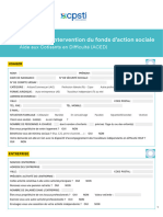 CPSTI Formulaire ACED Aide Aux Cotisants Difficulte