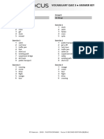 Focus3 2E Vocabulary Quiz Unit3 GroupA B ANSWERS