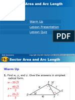 11 3sector Area Arc Lengths