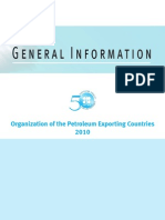 General Information: Organization of The Petroleum Exporting Countries 2010