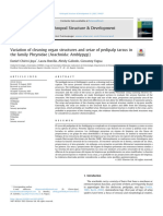 Variation of Cleaning Organ Structures and Setae of Pedipalp Tarsus in The Family Phrynidae (Arachnida: Amblypygi)