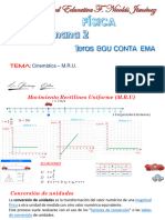 Semana 2 Cinematica MRU 1eros ESTUD