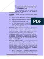 22 Assessment and Settlement of Land Revenue of Ag