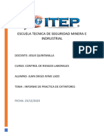 Informe de Extintores