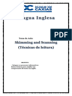 Inglês - Skimming and Scanning