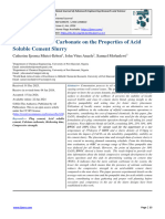 Effect of Calcium Carbonate On The Properties of Acid Soluble Cement Slurry