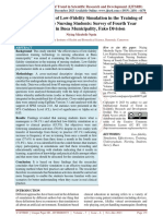 The Effectiveness of Low Fidelity Simulation in The Training of Undergraduate Nursing Students Survey of Fourth Year Students in Buea Municipality, Fako Division