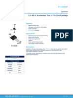 12 A 800 V Snubberless Triac in TO-220AB Package: Features