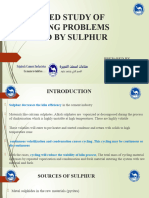 Detailed Study of Burining Problems Caused by Sulphur: Prepared by Suraj Bhaskaran Process Engineer