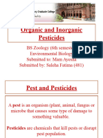 Organic and Inorganic Pesticides