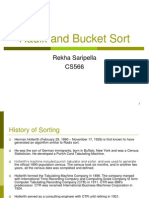 Rekha Saripella - Radix and Bucket Sort