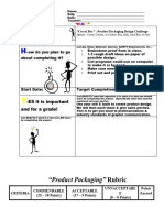 Product Design Rubric